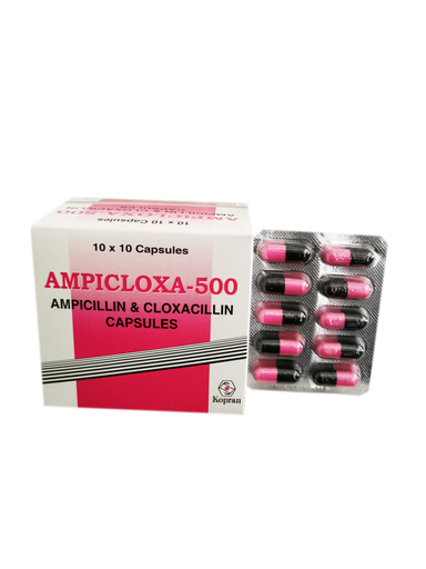 Ampiclox 500mg India Caps 10’s
