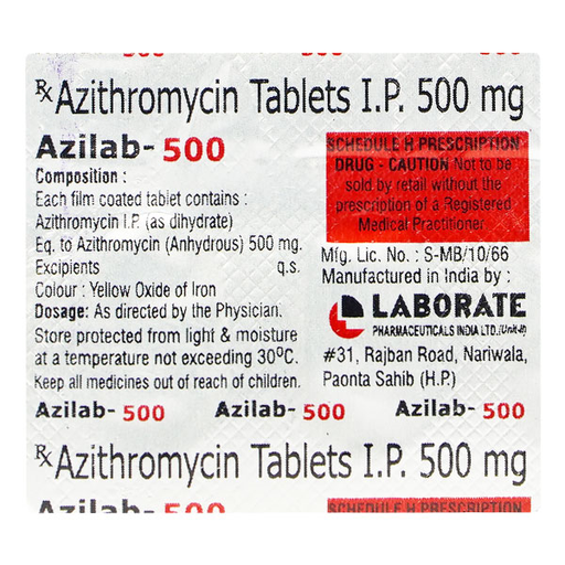 Azithromycin 500mg AZILEB tablets