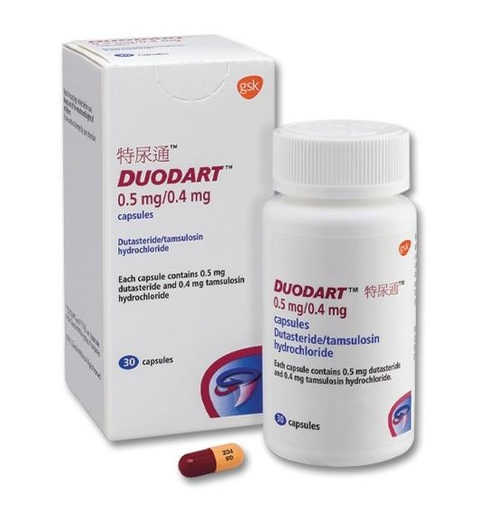Dutasteride/Tamsulosin 0.5/0 Duodart Capsules 30’s